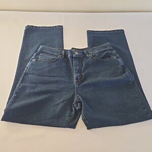 Lee Relaxed Fit 14 Short Womens Jeans Straight Leg Dark Wash Excellent Condition